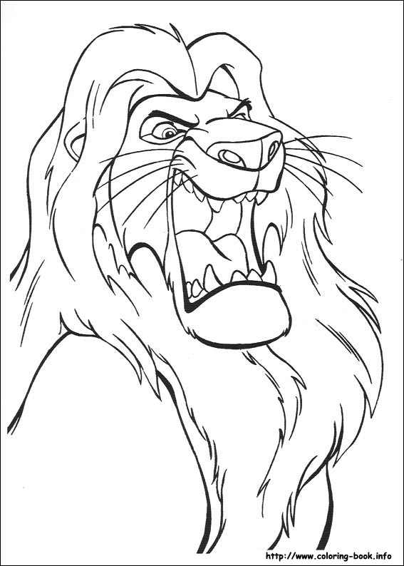 The Lion King coloring picture